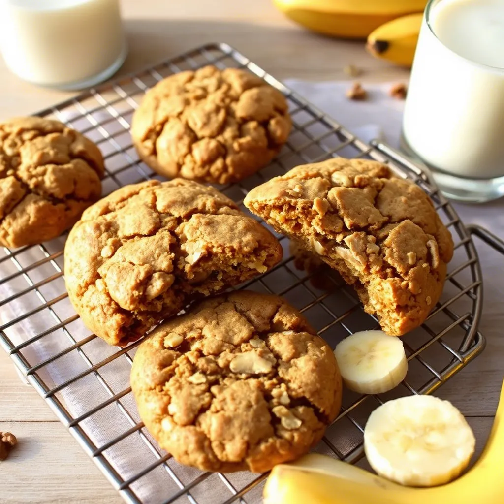 Banana Bread Breakfast Cookies