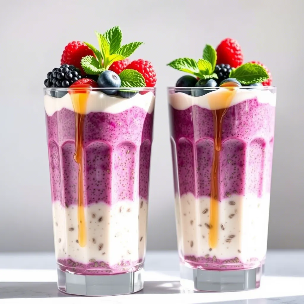 Berry Chia Seed Pudding Parfaits