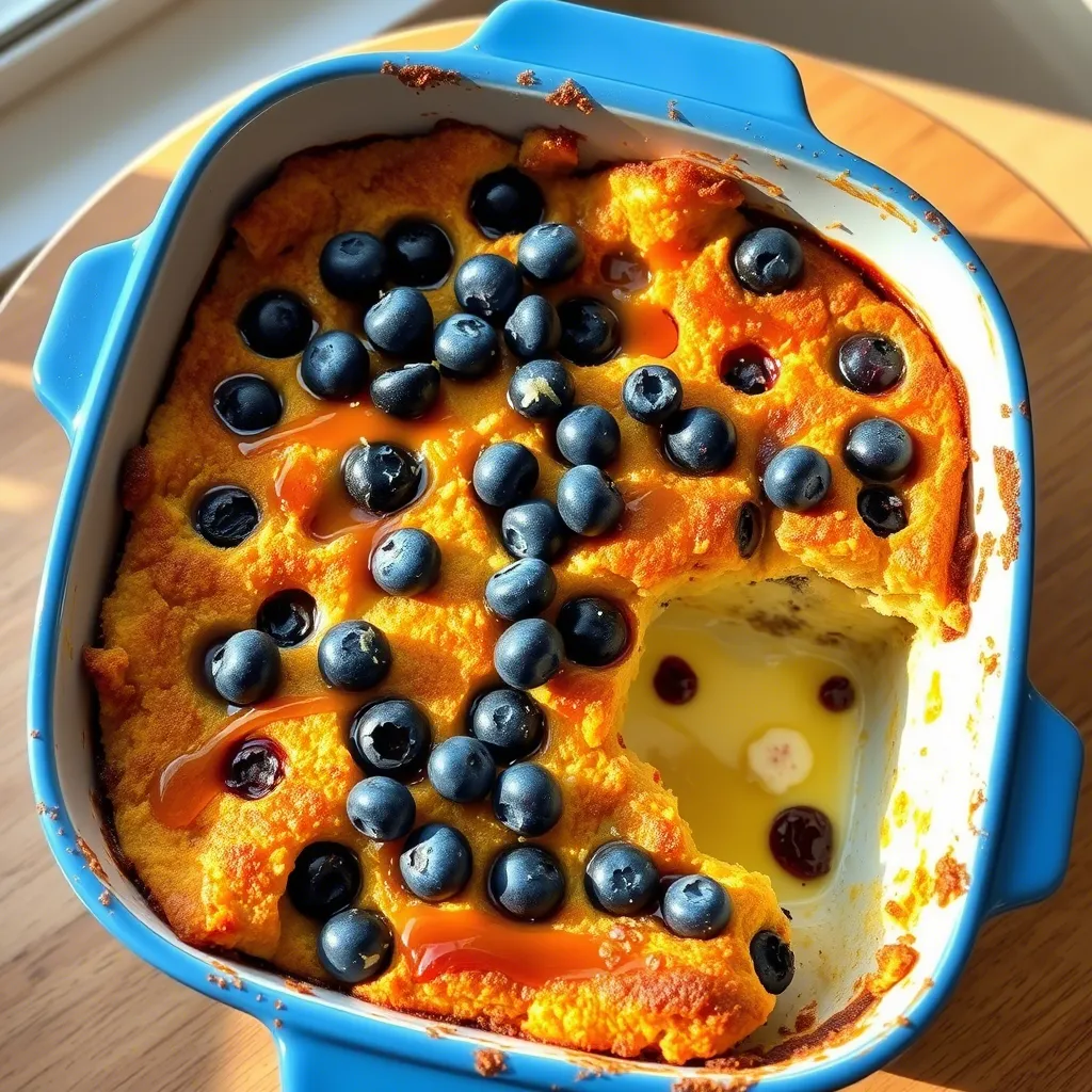 Blueberry Lemon French Toast Casserole