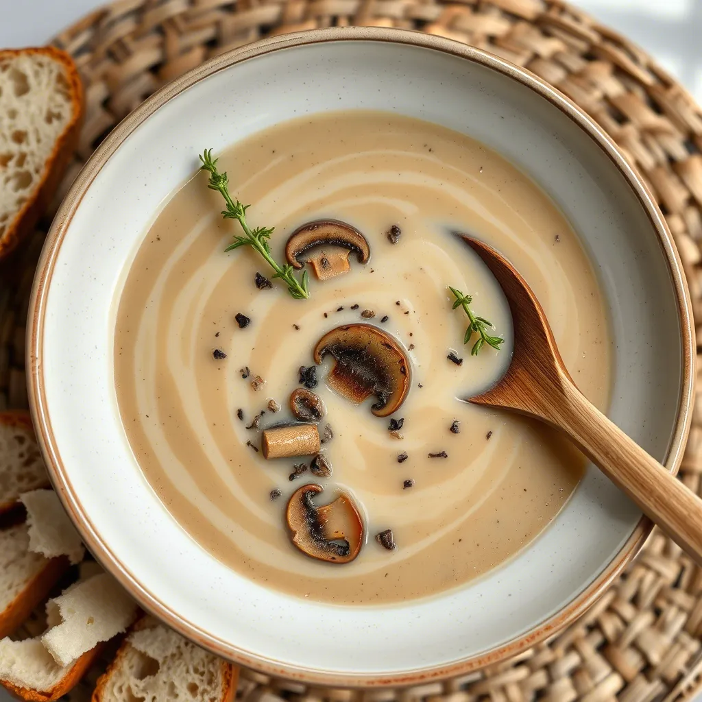 Creamy Mushroom & Wild Rice Soup