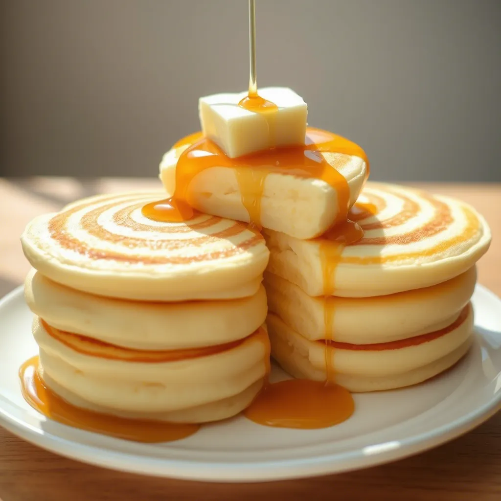 Fluffy Japanese-Style Soufflé Pancakes