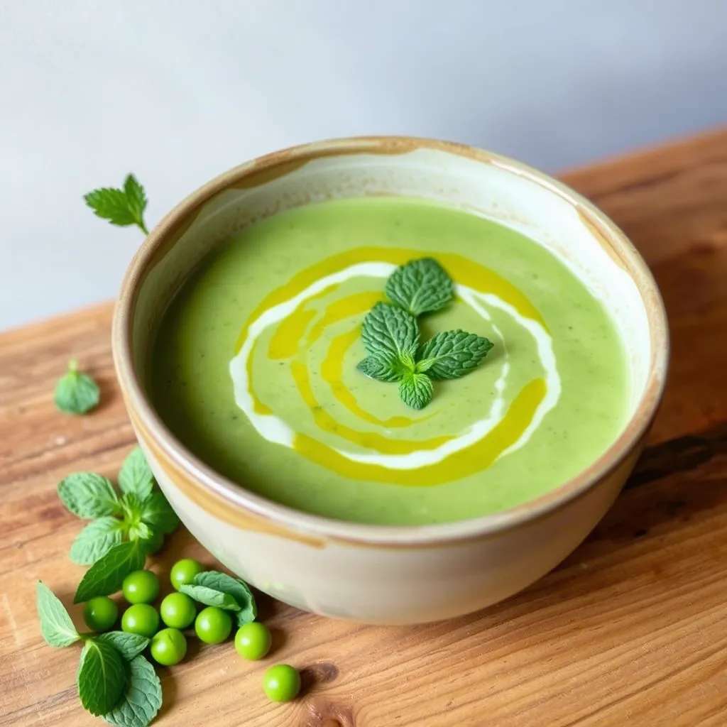 Fresh Pea and Mint Soup