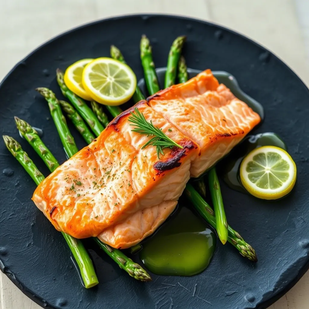 Garlic Butter Salmon with Asparagus