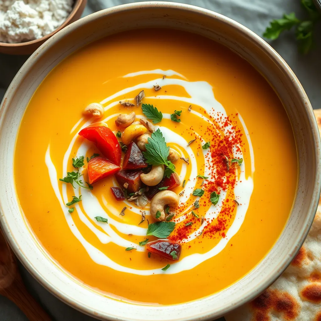 Golden Coconut Curry Lentil Soup