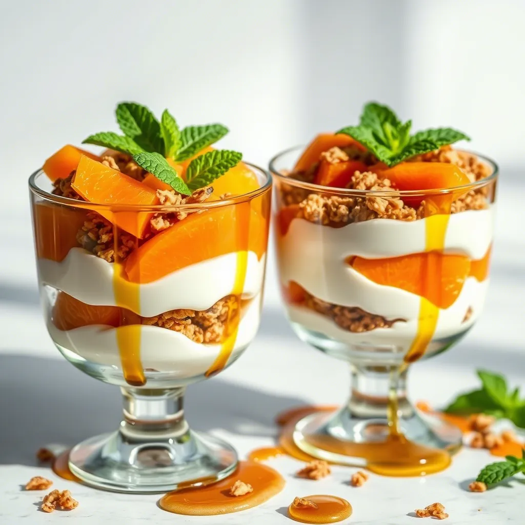 Orange Cardamom Yogurt Parfaits with Maple Granola