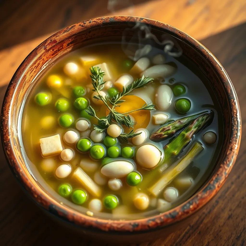 Spring Minestrone with Fresh Herbs