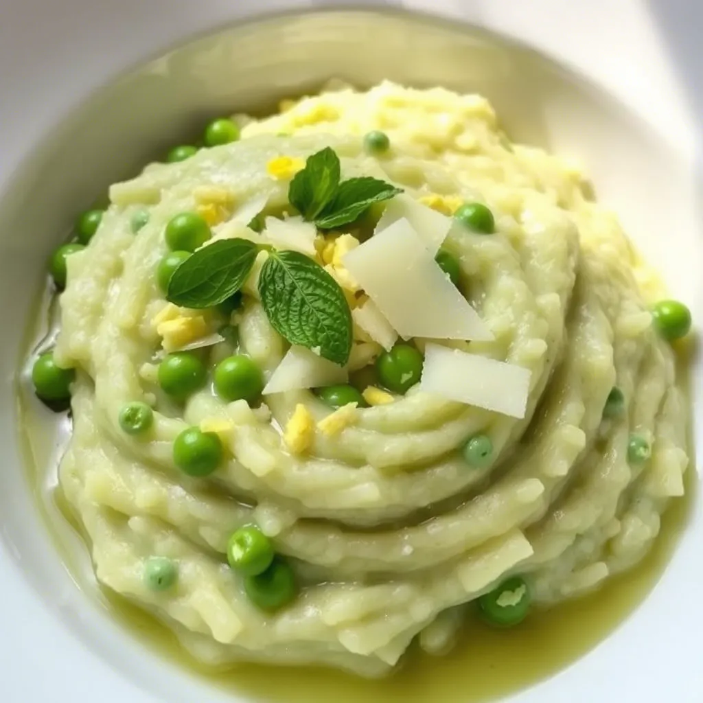 Spring Pea Risotto with Lemon and Mint