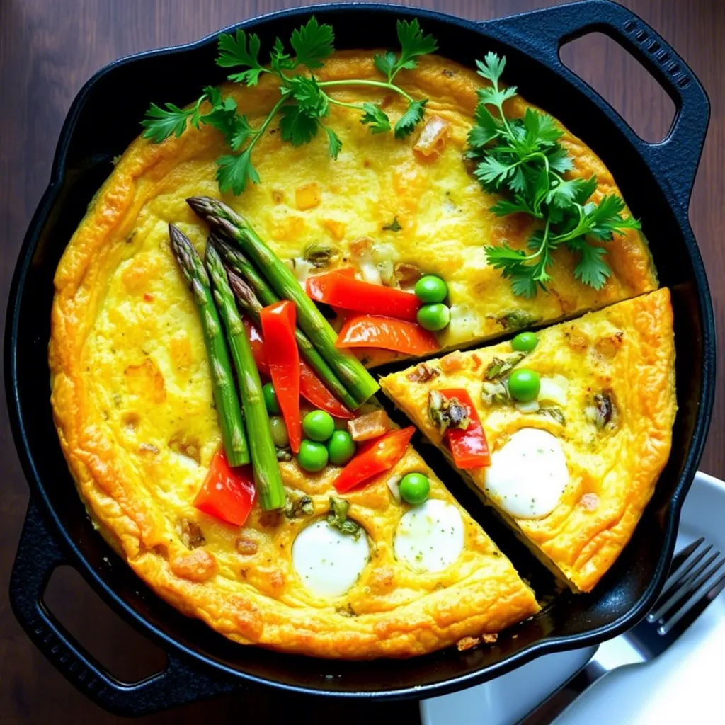 Spring Vegetable Frittata with Fresh Herbs