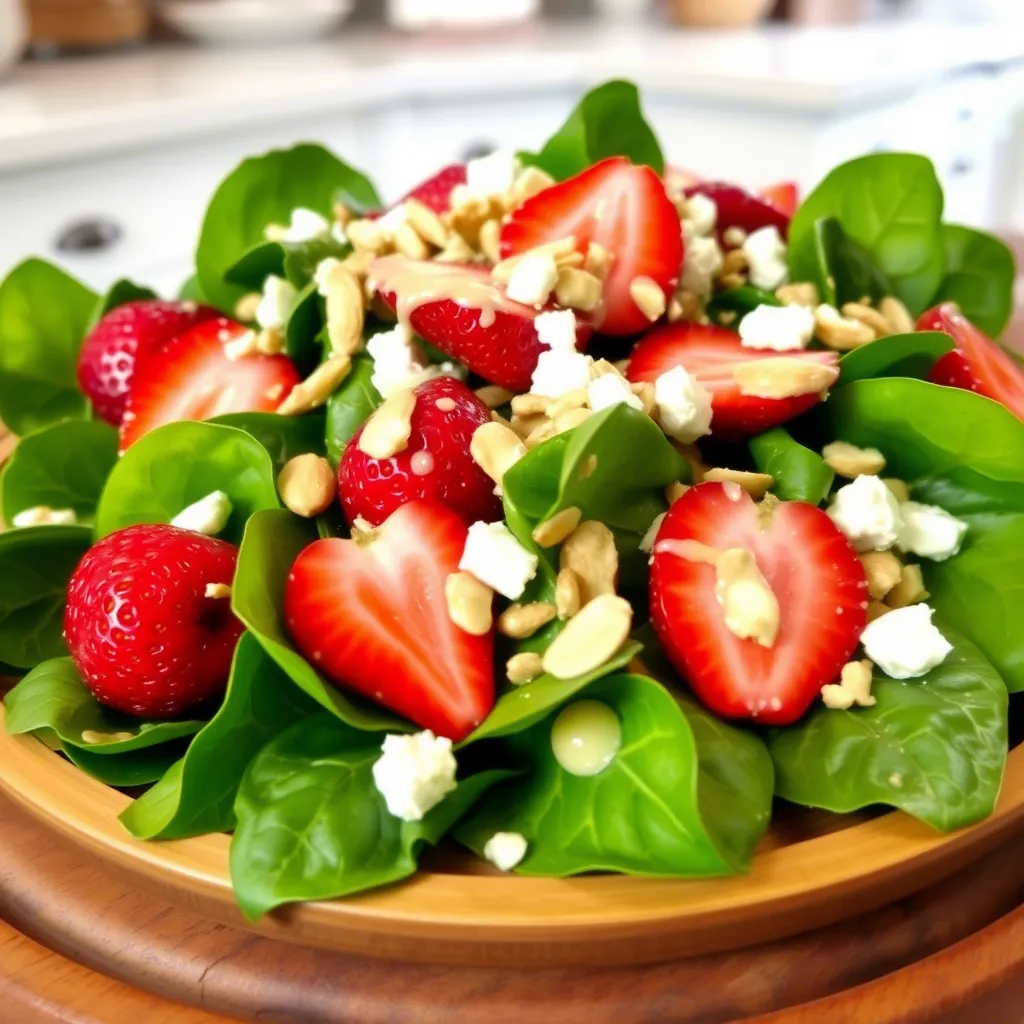 Strawberry Spinach Salad with Poppy Seed Dressing